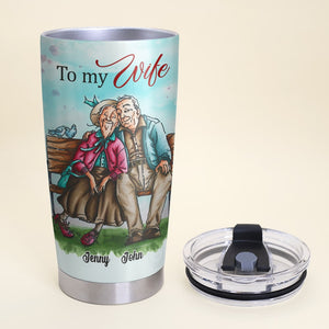Still You Are My Queen Forever Personalized Old Couple Tumbler, Gift For Couple - Tumbler Cup - GoDuckee