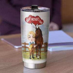 You Are The Best Horse Mom Ever, Personalized Tumbler, Gift For Horse Lovers, Gift For Mom, Mother's Day Gift - Tumbler Cup - GoDuckee