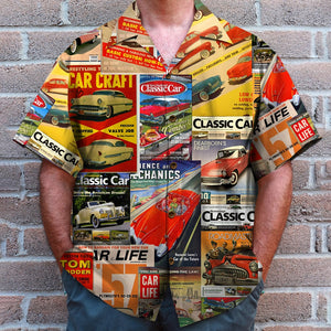 Classic Car Hawaiian Shirt, Aloha Shirt, Gift For Car Lovers - Hawaiian Shirts - GoDuckee