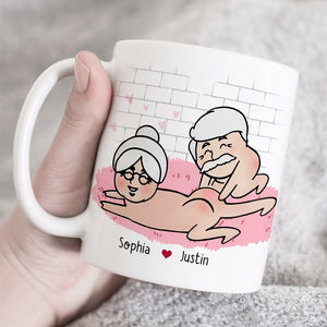 I Adore You and Love Every Part Of You Especially Your Butt Personalized Funny Couple Mug, Gift For Couple - Coffee Mug - GoDuckee