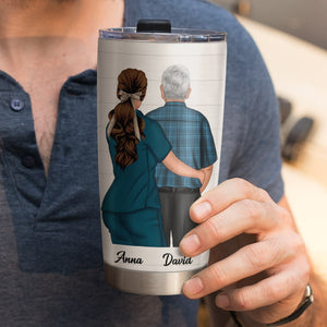 My Nurse Daughter The Sweetest Most Beautiful, Personalized Tumbler Cup, Gift For Dad - Tumbler Cup - GoDuckee