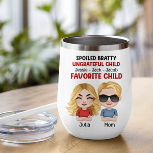 Dear Mom, Thanks For Putting Up With Those Bratty Children - Personalized Mug - Gift For Mom - Coffee Mug - GoDuckee