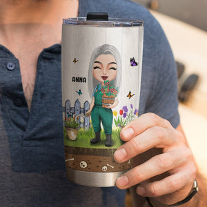 Gardening Comes In Handy When You Need To Hide The Bodies Personalized Tumbler Cup Gift For Gardener - Tumbler Cup - GoDuckee