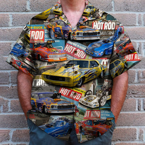 Custom Drag Racing Car Photo Shirt, Gift For Racing Lovers - Hawaiian Shirts - GoDuckee