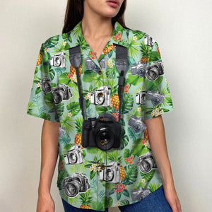 Custom Photographer Hawaiian Shirt, Aloha Shirt, Gift For Photography Lovers - Hawaiian Shirts - GoDuckee