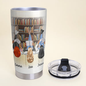 Personalized Reading Girls Tumbler - I Tried To Form A Gang Once - Tumbler Cup - GoDuckee