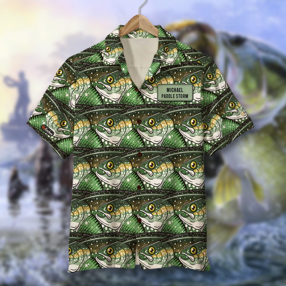 Frog Green Pattern Hawaiian Shirt For Men, Hawaiian Shirt For