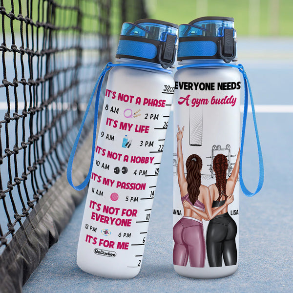 Personalized Gym Besties Water Bottle - We Do It For The After Selfie -  GoDuckee