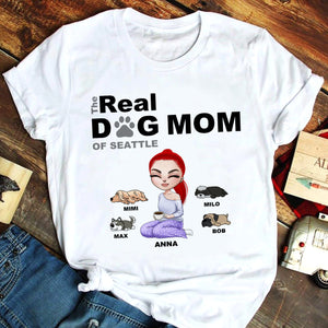 Personalized Dog Mom Shirts - The Real Dog Mom - Shirts - GoDuckee