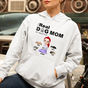 Personalized Dog Mom Shirts - The Real Dog Mom - Shirts - GoDuckee