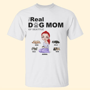 Personalized Dog Mom Shirts - The Real Dog Mom - Shirts - GoDuckee