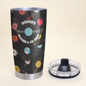 Vinyl Colorful Background - Personalized Tumbler Cup - Tumbler Cup - GoDuckee