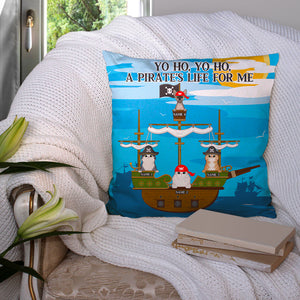 Personalized Pirrate Day Gifts For Cat Lover, A pirate's life for me Custom Pillow - Pillow - GoDuckee