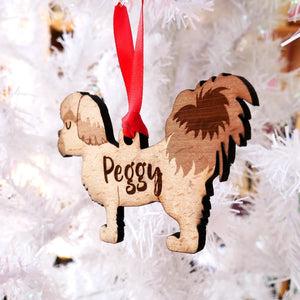 Shih Tzu Personalized Christmas Dog Wood Ornament 01pjxx240822-40 - Ornament - GoDuckee