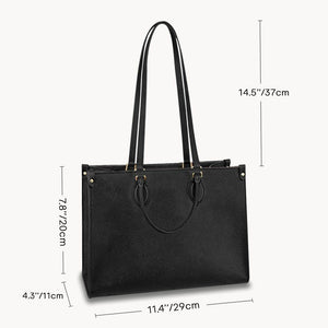 This Belong To, Personalized Leather Bag, Gift For Family - Leather Bag - GoDuckee