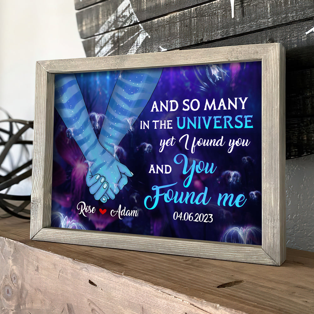 Couple I Found You And You Found Me, Personalized Canvas Print - Poster & Canvas - GoDuckee