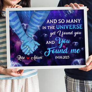 Couple I Found You And You Found Me, Personalized Canvas Print - Poster & Canvas - GoDuckee