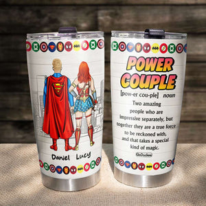 Power Couple - Personalized Tumbler - Tumbler Cup - GoDuckee