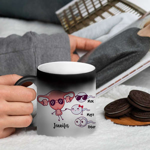 Dear Mom, Gift For Mom, Personalized Magic Mug, Sperm Mug, Mother's Day Gift - Magic Mug - GoDuckee