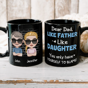 Dear Dad, Personalized Mug, Gift For Dad, Family Mug, Father's Day Gift - Coffee Mug - GoDuckee