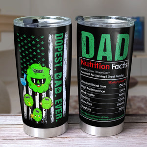 Dopest Dad Ever, Gift For Dad Personalized Tumbler 02DNPO220423 - Tumbler Cup - GoDuckee
