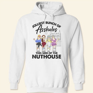 This Side Of The Nuthouse, Happy Bestfriend Drinking Bar T-shirt Hoodie Sweatshirt - Shirts - GoDuckee