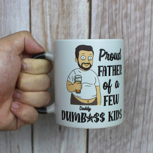 Proud Father of A Few Kids, Personalized Magic Mug, Father's Day Gift For Dad - Magic Mug - GoDuckee