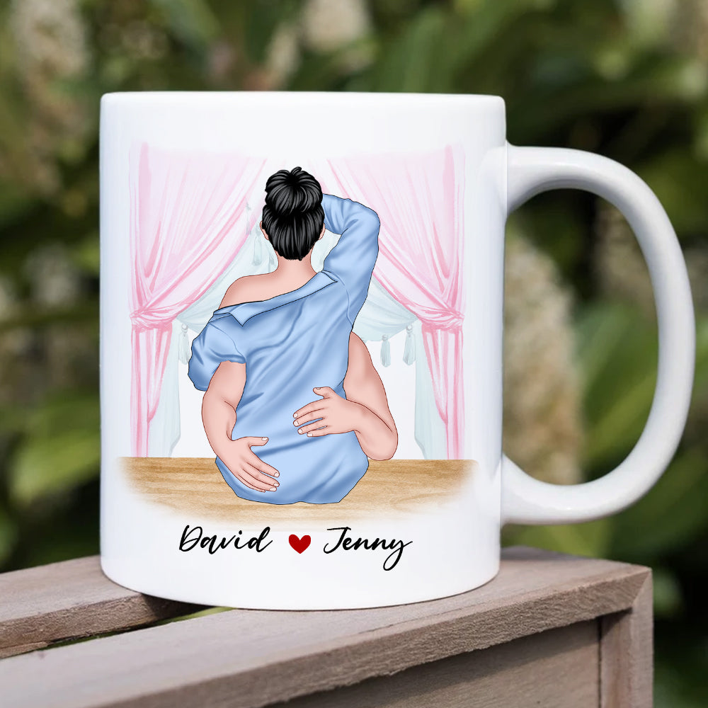 Personalized Couple Mug, I Want Bang You On The Coffee Table - Coffee Mug - GoDuckee