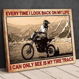 Motocross Everytime I Look Back On My Life - Personalized Wall Art - Poster & Canvas - GoDuckee