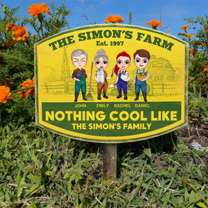 Farm Nothing Cool Like - Personalized Metal Sign - Metal Wall Art - GoDuckee