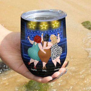 Twinkle Twinkle Little Star, Bestie Head For The Nearest Bar Wine Tumbler, Personalized Wine Tumbler, Gift For Bestie, Birthday Gift - Wine Tumbler - GoDuckee