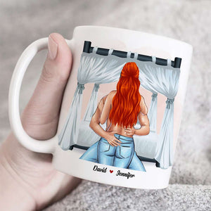 Roses Are Red Foxes Are Clever I Love Your Butt Let Me Touch It Forever, Butt Naughty Couples White Mug - Coffee Mug - GoDuckee