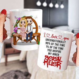 Couple Wedding Anniversary, Couple Happy Day White Mug - Coffee Mug - GoDuckee