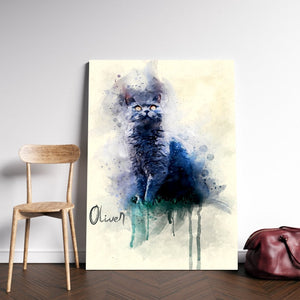 Custom Pet Wall Art , Love Family, Pet Painting 01 - Poster & Canvas - GoDuckee