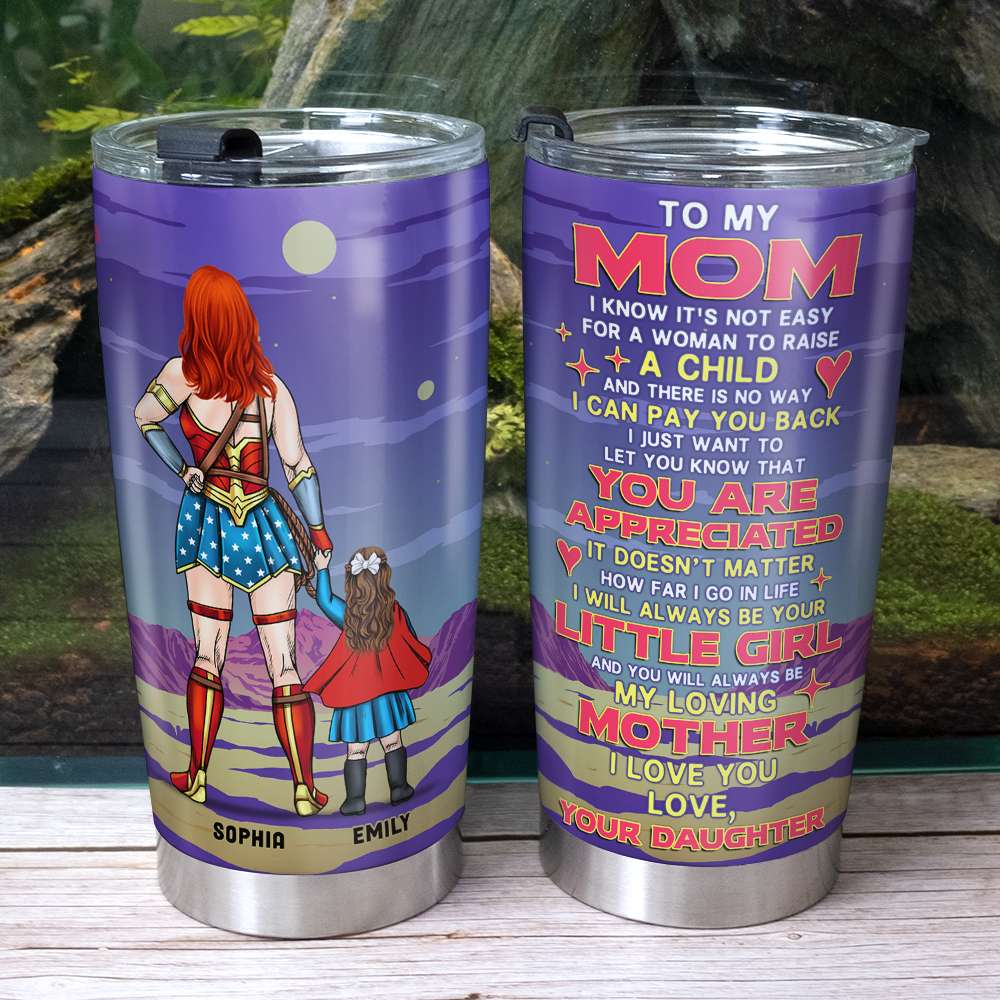 Personalized Mom Tumbler No Matter How Hard Life Gets At Least You Don -  Hobberry
