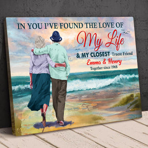 In You I've Found The Love For My Life Personalized Couple Canvas Print Gift For Couple - Poster & Canvas - GoDuckee