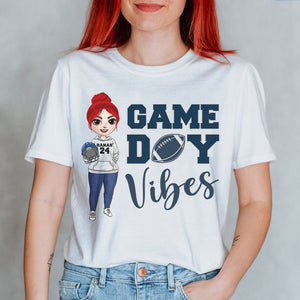 American Football Game Day Vibes - Personalized Shirts - Shirts - GoDuckee