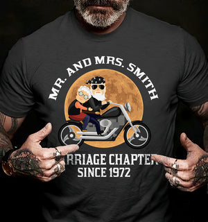 Biker Couple Marriage Chapter - Personalized Shirts - Shirts - GoDuckee