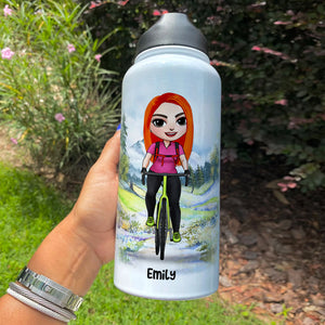 Personalized Cycling Water Bottle - You Are Still Lapping Everyone On The Couch - Water Bottles - GoDuckee