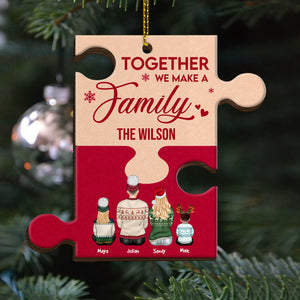 Together We Make A Family, Personalized Family Acrylic Shape Onarment, Christmas Gift - Ornament - GoDuckee