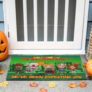 Family, We've Been Expecting You, Personalized Horror Doormat - Doormat - GoDuckee