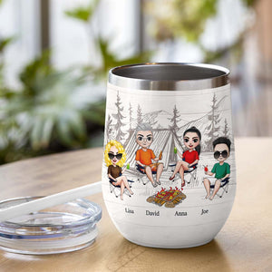 Weekend Forecast Alcohol Low Standards Personalized Camping Tumbler Cup, Gift For Friends - Wine Tumbler - GoDuckee