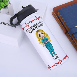 Legend/Nurse/Wife/Mom Since - Personalized Water Tracker Bottle - Gift -  GoDuckee