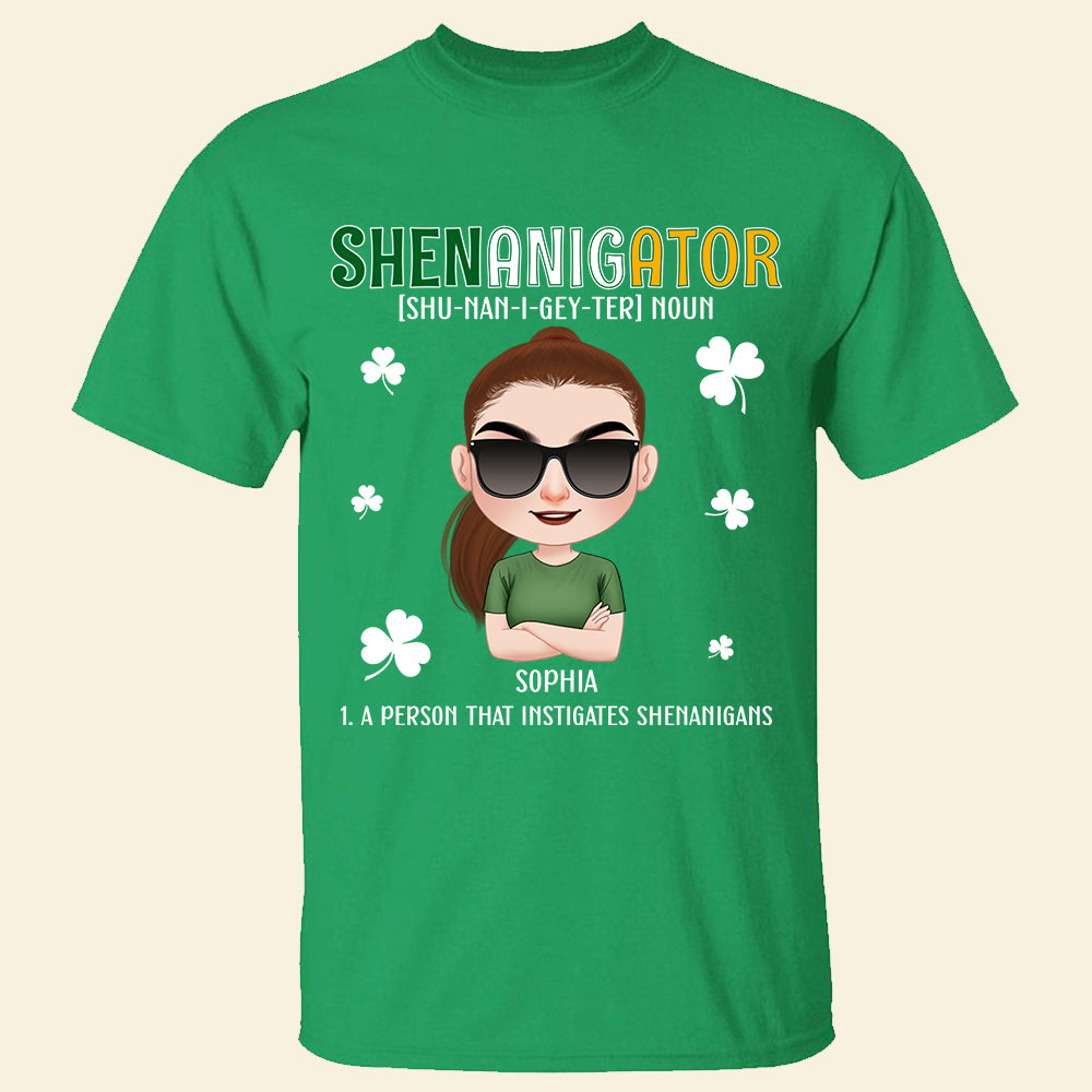 Shenanigator Definition Personalized Patrick's Day Shirt, Patrick's Day Gift - Shirts - GoDuckee