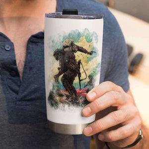 Personalized Veteran Tumbler - You May See Me Struggle But You Will Never See Me Quit - Tumbler Cup - GoDuckee