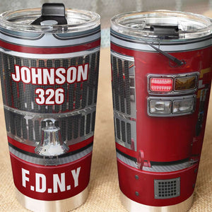 Silver Ring - Personalized Firefighter Tumbler Cup - Tumbler Cup - GoDuckee