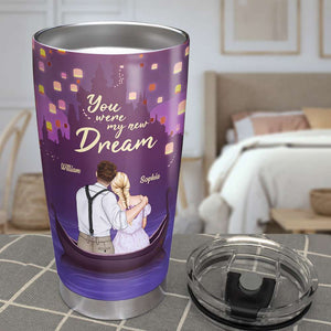 The Day I Met You I Found My Missing Piece Personalized Couple Tumbler - Tumbler Cup - GoDuckee