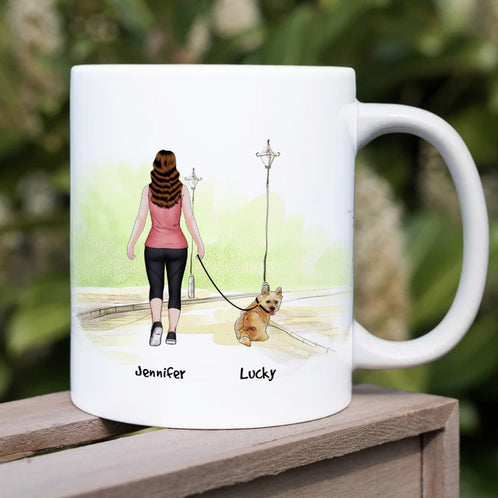 Happy Mother's Day, Gift For Mom, Personalized Mug, Dog Mom Mug, Mother's Day Gift - Coffee Mug - GoDuckee