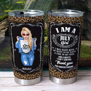 I Am A Girl - Personalized Tumbler Cup - Tumbler Cup - GoDuckee