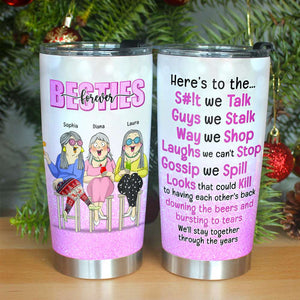 Friends Will Stay Together Through The Year, Personalized Tumbler - Tumbler Cup - GoDuckee